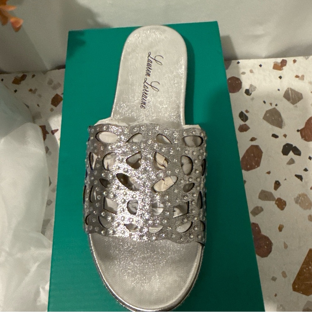 Lauren Lorraine Silver Sandals